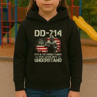 Dd 214 ItS A Veteran Thing You WouldnT Understand Dd 214 Kids Hoodie
