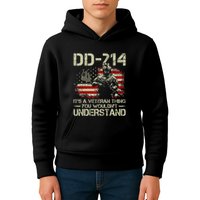 Dd 214 ItS A Veteran Thing You WouldnT Understand Dd 214 Kids Hoodie