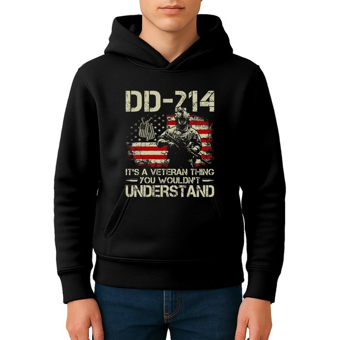 Dd 214 ItS A Veteran Thing You WouldnT Understand Dd 214 Kids Hoodie
