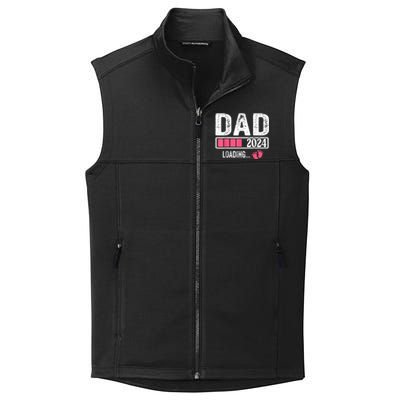 Dad 2024 Loading ItS A Girl Baby Pregnancy Announcement Collective Smooth Fleece Vest