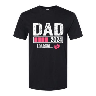 Dad 2024 Loading ItS A Girl Baby Pregnancy Announcement Softstyle® CVC T-Shirt