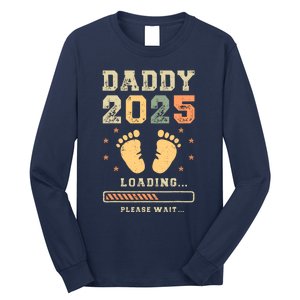 Daddy 2025 Loading Baby Announcement Expecting Dad To Be Long Sleeve Shirt