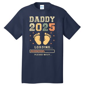 Daddy 2025 Loading Baby Announcement Expecting Dad To Be Tall T-Shirt