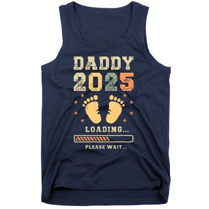 Daddy 2025 Loading Baby Announcement Expecting Dad To Be Tank Top