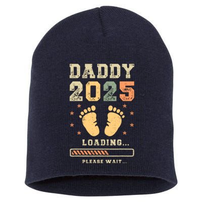 Daddy 2025 Loading Baby Announcement Expecting Dad To Be Short Acrylic Beanie