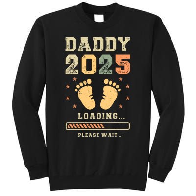 Daddy 2025 Loading Baby Announcement Expecting Dad To Be Tall Sweatshirt