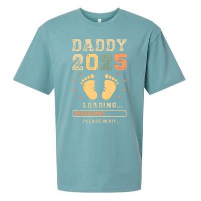 Daddy 2025 Loading Baby Announcement Expecting Dad To Be Sueded Cloud Jersey T-Shirt