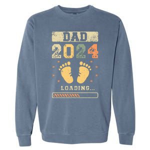 Dad 2024 Loading Fatherhood Future Dad Garment-Dyed Sweatshirt