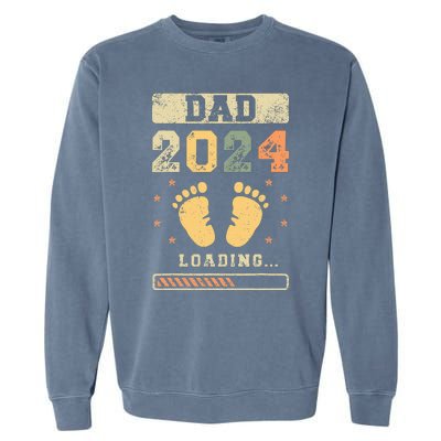 Dad 2024 Loading Fatherhood Future Dad Garment-Dyed Sweatshirt