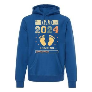 Dad 2024 Loading Fatherhood Future Dad Premium Hoodie