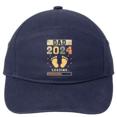 Dad 2024 Loading Fatherhood Future Dad 7-Panel Snapback Hat