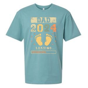 Dad 2024 Loading Fatherhood Future Dad Sueded Cloud Jersey T-Shirt