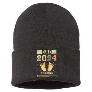 Dad 2024 Loading Fatherhood Future Dad Sustainable Knit Beanie