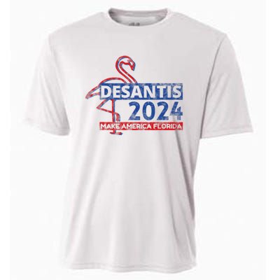 DESANTIS 2024, Make America Florida, American Flamingo Cooling Performance Crew T-Shirt