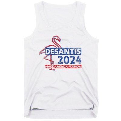 DESANTIS 2024, Make America Florida, American Flamingo Tank Top