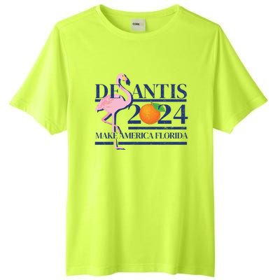 Desantis 2024 Make America Florida Flamingo Election Cute Gift Tall Fusion ChromaSoft Performance T-Shirt