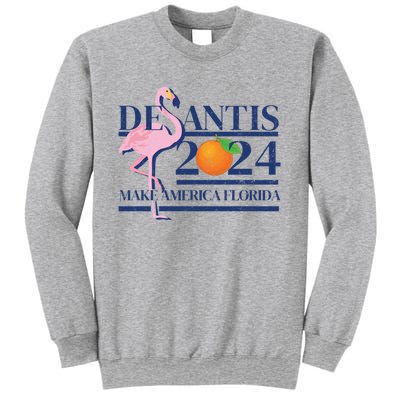 Desantis 2024 Make America Florida Flamingo Election Cute Gift Sweatshirt