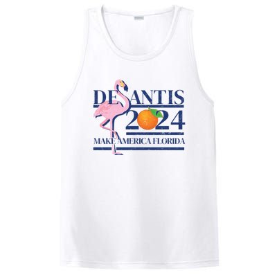 Desantis 2024 Make America Florida Flamingo Election Cute Gift PosiCharge Competitor Tank