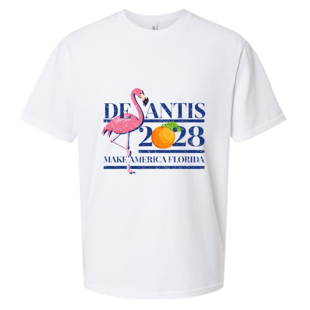 Desantis 2028 Make America Florida Ron Desantis 48 Sueded Cloud Jersey T-Shirt