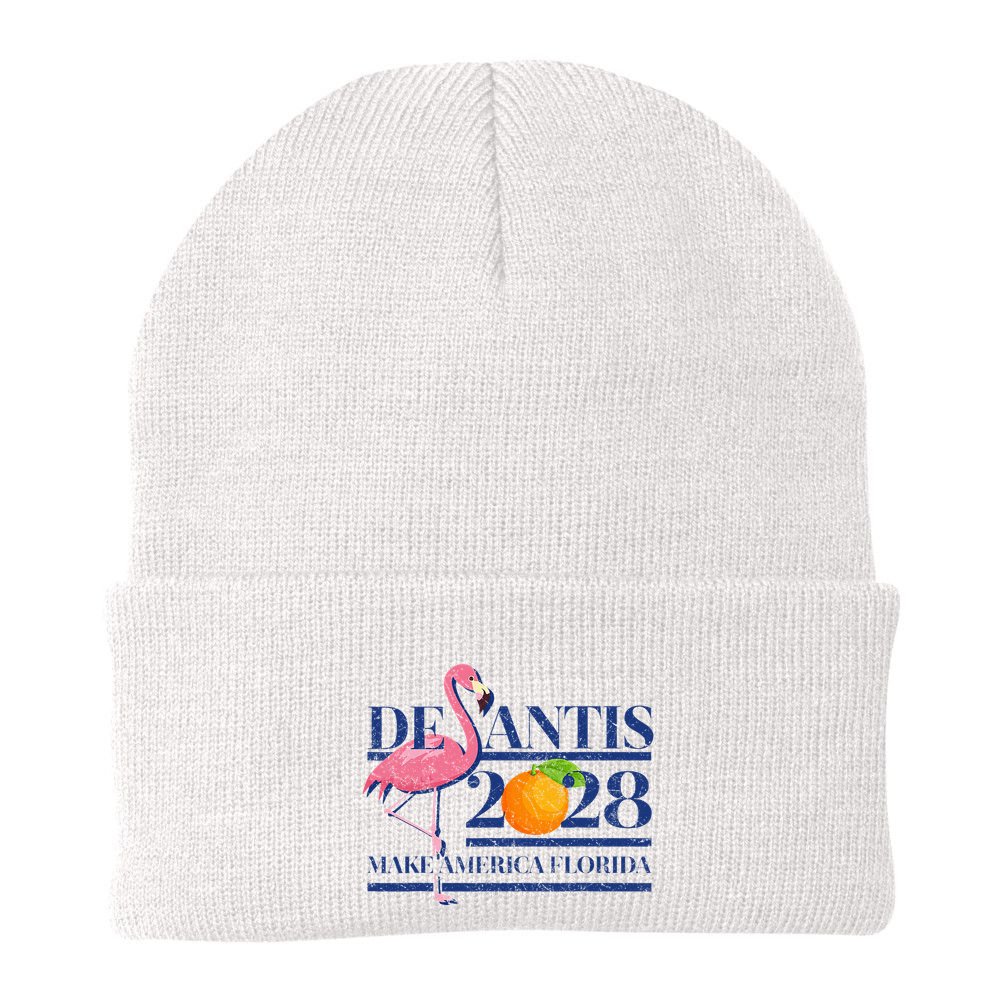 Desantis 2028 Make America Florida Ron Desantis 48 Beanie