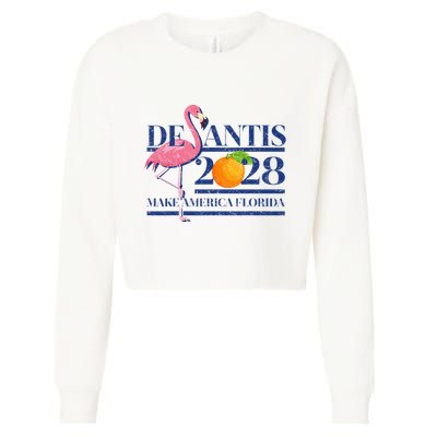 Desantis 2028 Make America Florida Ron Desantis 48 Cropped Pullover Crew