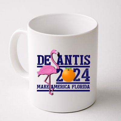 DeSantis 2024 Make America Florida Flamingo Election Mug