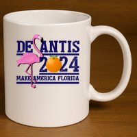 DeSantis 2024 Make America Florida Flamingo Election 11oz C Handle Ceramic Mug