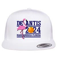 DeSantis 2024 Make America Florida Flamingo Election Flatbill Hat
