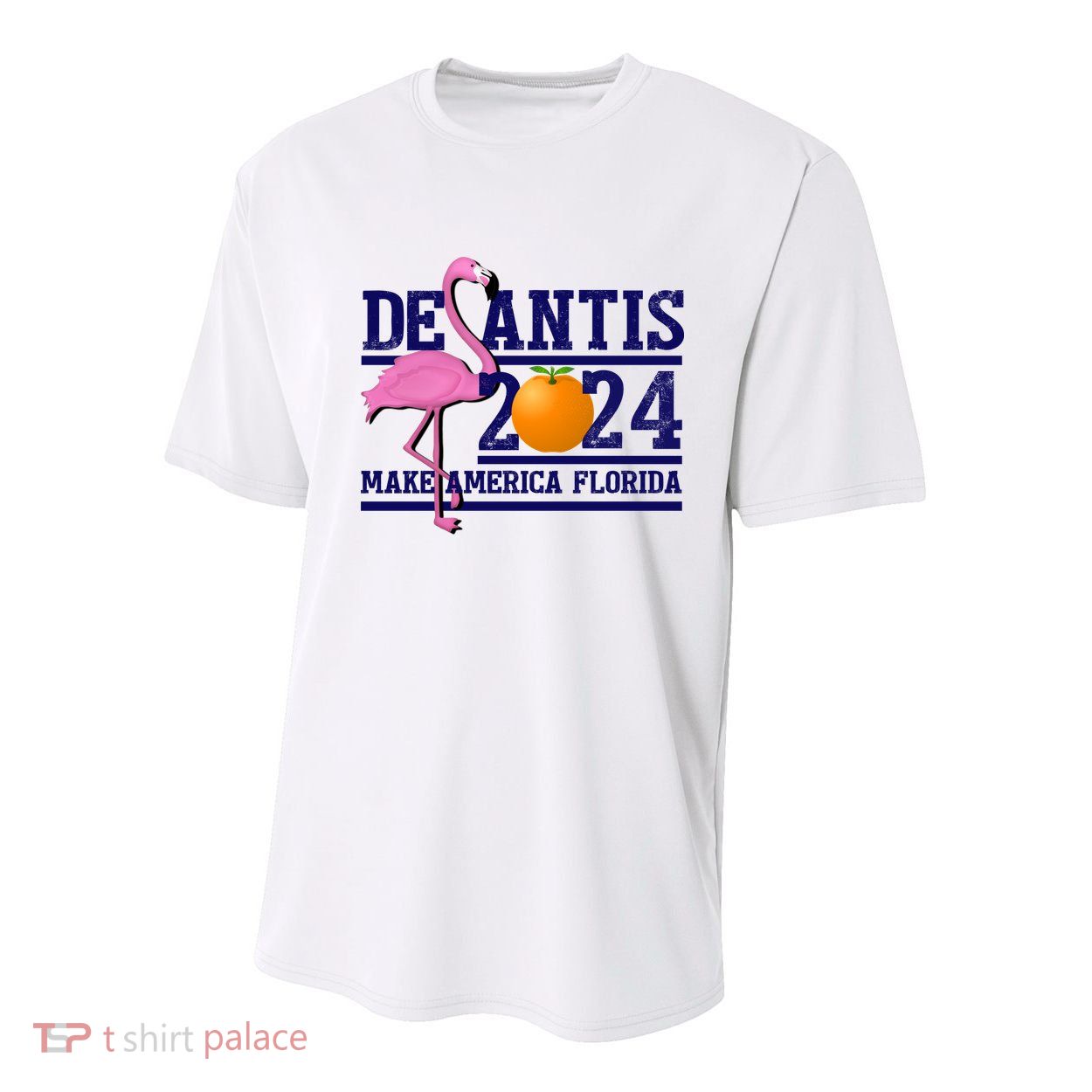 DeSantis 2024 Make America Florida Flamingo Election Youth Performance Sprint T-Shirt