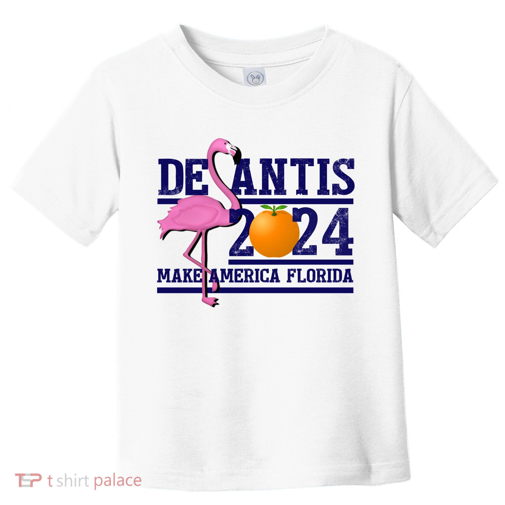DeSantis 2024 Make America Florida Flamingo Election Toddler T-Shirt