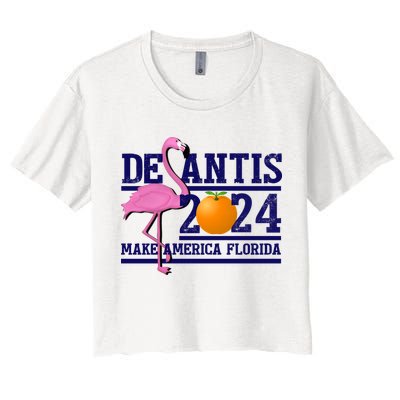DeSantis 2024 Make America Florida Flamingo Election Crop Top