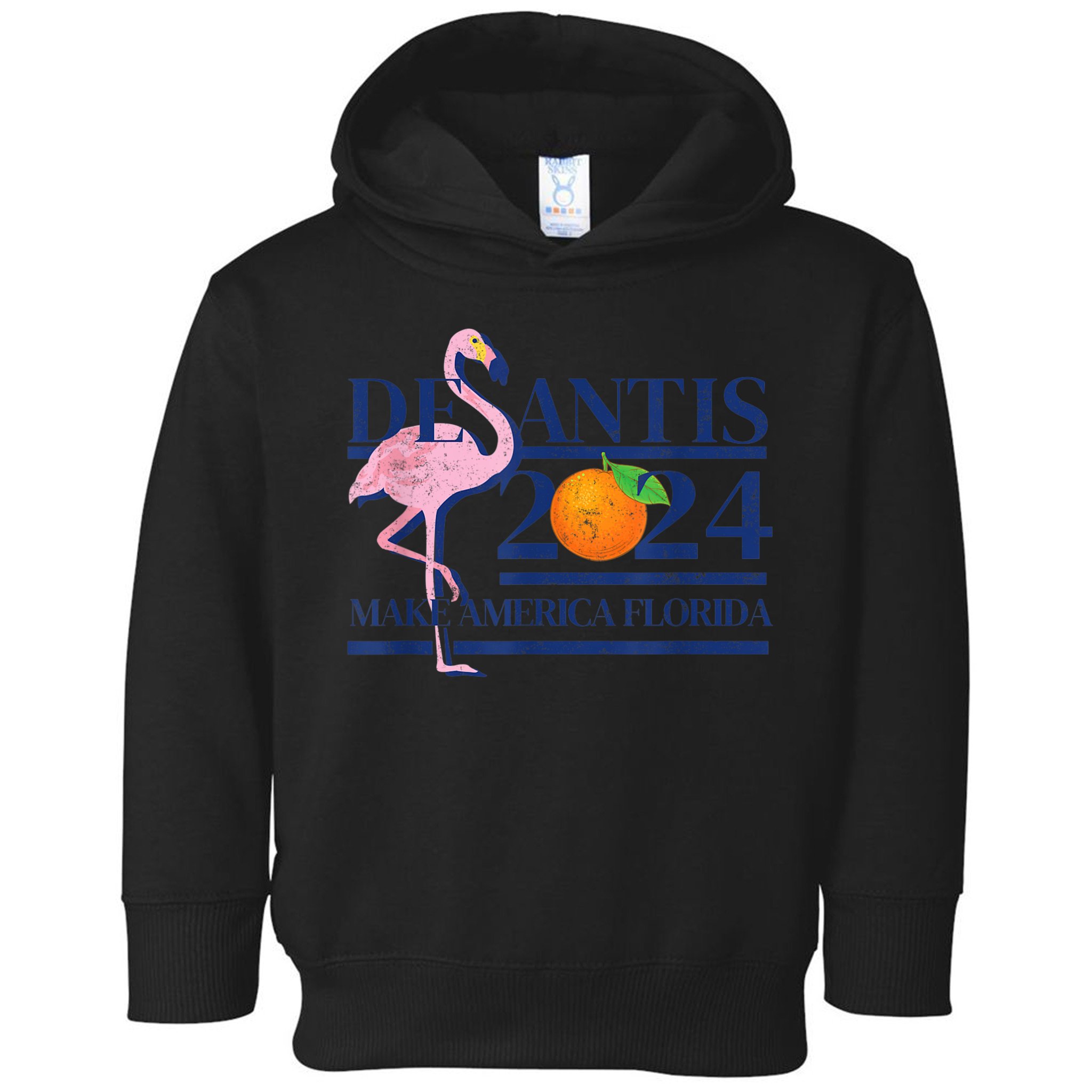 DeSantis 2024 Make America Florida Flamingo Election Toddler Hoodie
