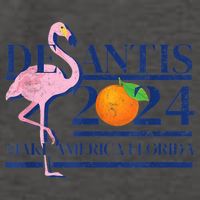 DeSantis 2024 Make America Florida Flamingo Election Vector Backpack