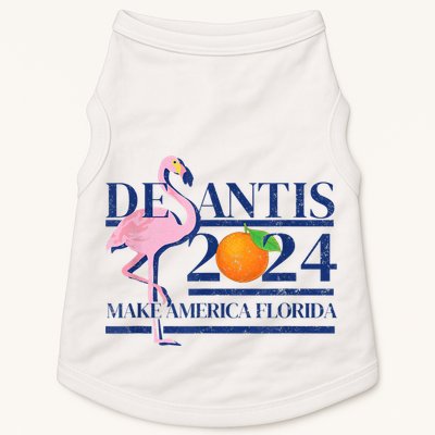 DeSantis 2024 Make America Florida Flamingo Election Doggie Tank