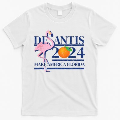 DeSantis 2024 Make America Florida Flamingo Election T-Shirt