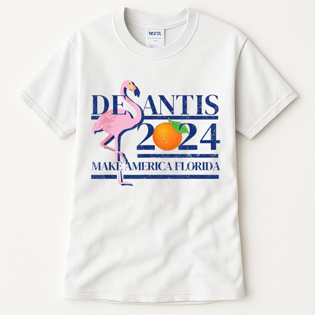 DeSantis 2024 Make America Florida Flamingo Election Tall T-Shirt