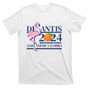 Desantis 2024 Make America Florida Flamingo Election T-Shirt