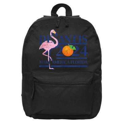 Desantis 2024 Make America Florida Flamingo 16 in Basic Backpack