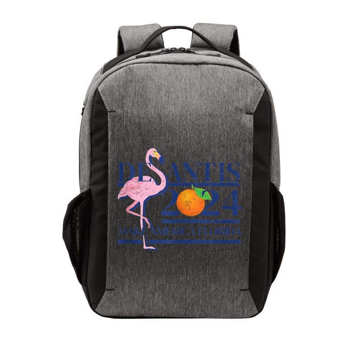 Desantis 2024 Make America Florida Flamingo Vector Backpack