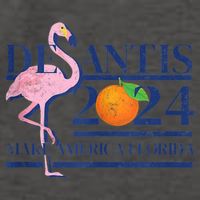Desantis 2024 Make America Florida Flamingo Vector Backpack