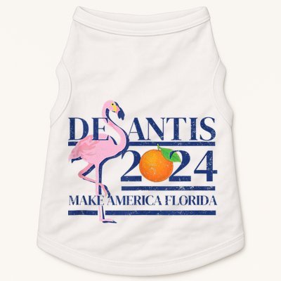 Desantis 2024 Make America Florida Flamingo Doggie Tank