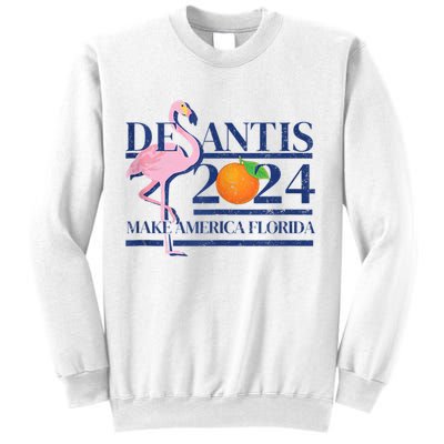 Desantis 2024 Make America Florida Flamingo Sweatshirt