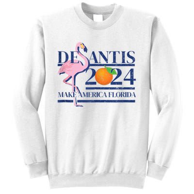 Desantis 2024 Make America Florida Flamingo Sweatshirt