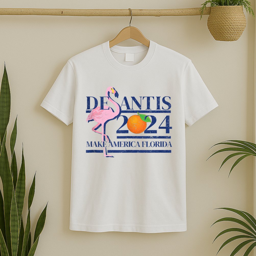 Desantis 2024 Make America Florida Flamingo T-Shirt