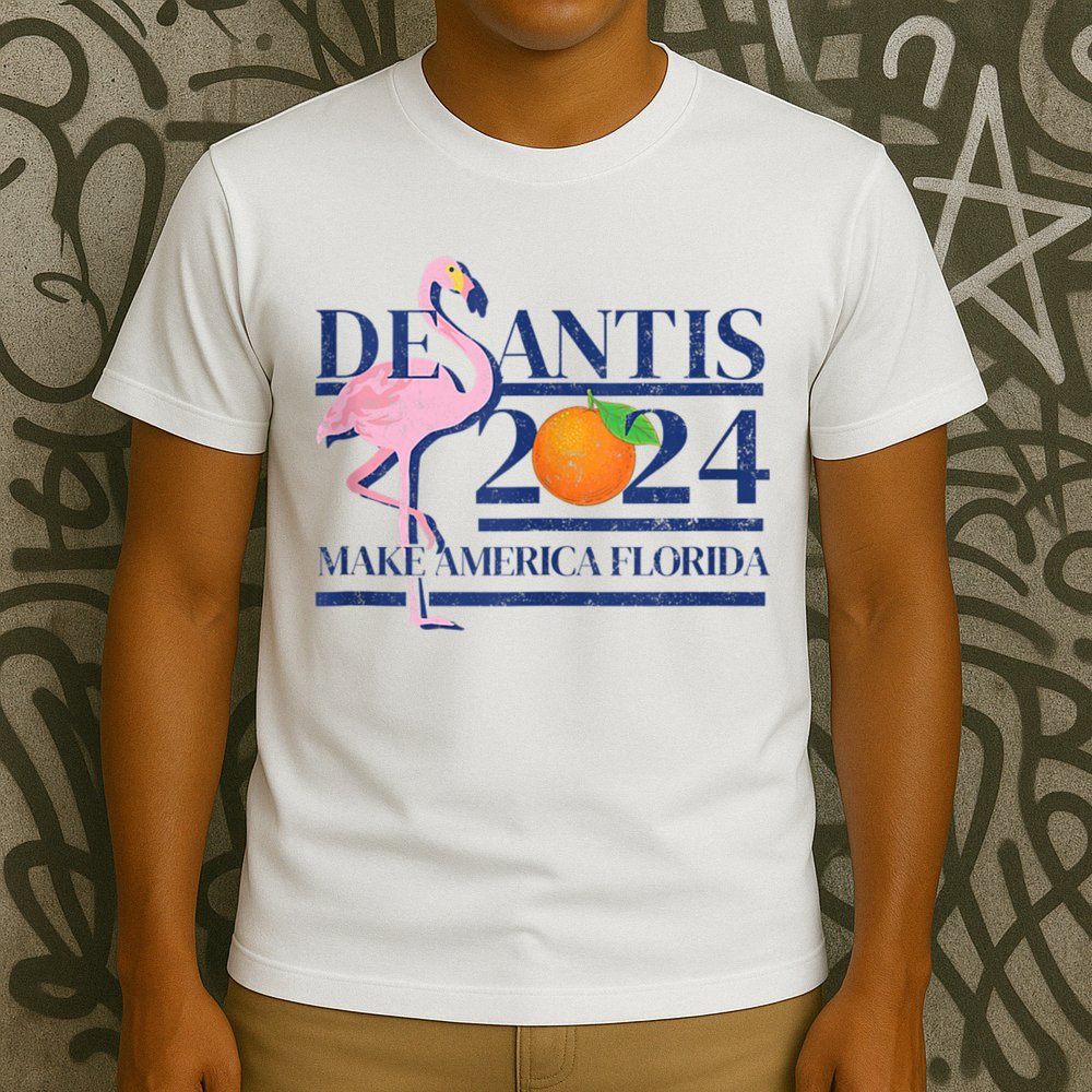 Desantis 2024 Make America Florida Flamingo T-Shirt