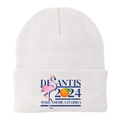Desantis 2024 Make America Florida Flamingo Beanie