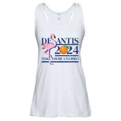 Desantis 2024 Make America Florida Flamingo Ladies Essential Flowy Tank