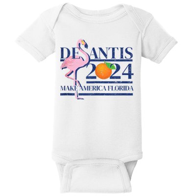 Desantis 2024 Make America Florida Flamingo Baby Bodysuit