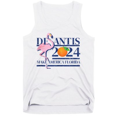 Desantis 2024 Make America Florida Flamingo Tank Top