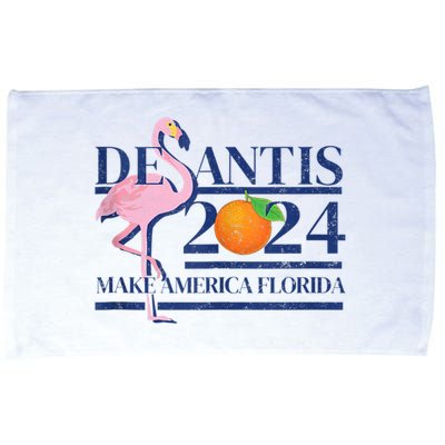 Desantis 2024 Make America Florida Flamingo Microfiber Hand Towel